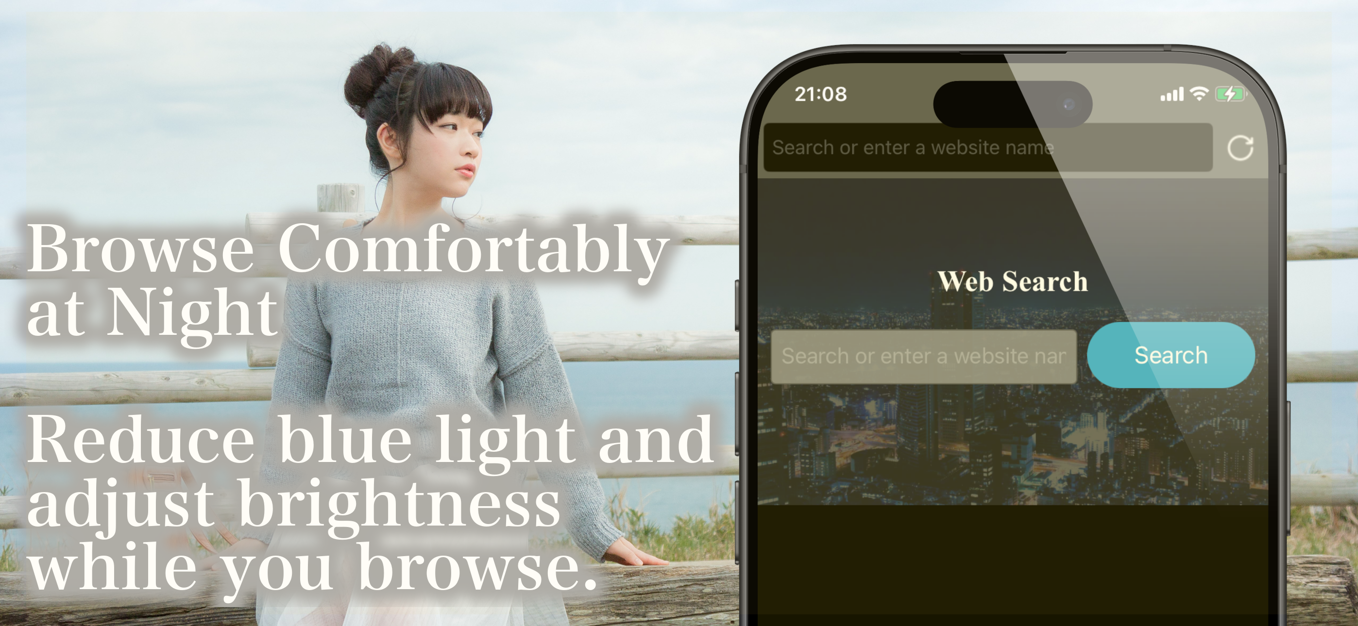 Eye Care Browser: Blue Light
