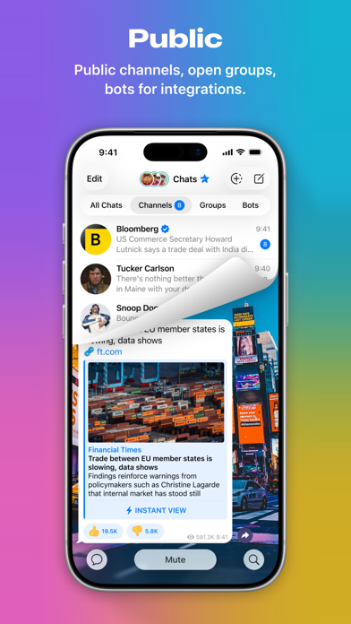 Telegram Messenger iPhone screenshot 7 - Social Networking app