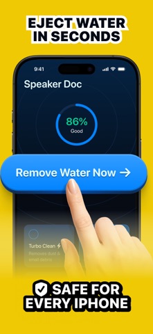 Water Eject · Speaker Doc iPhone screenshot