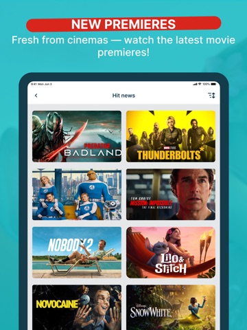 SWEET.TV: TV & Movie hits iPad screenshot 1