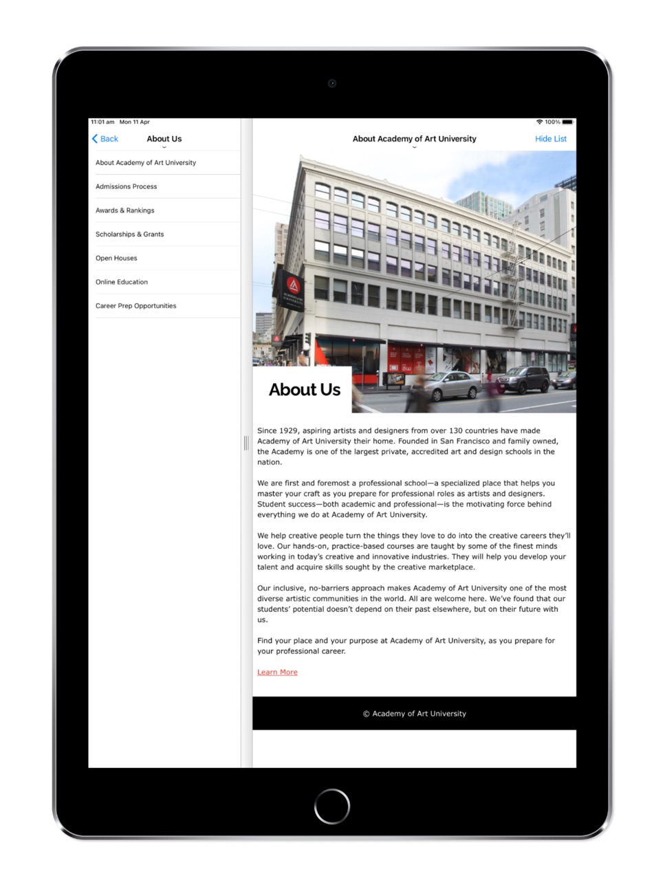 iPad screenshot