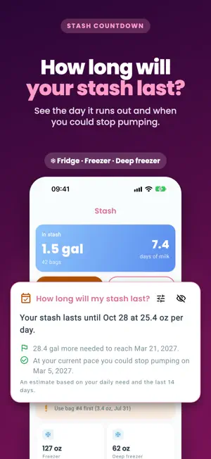 Breastfeeding Tracker Pumping+ screenshot 3