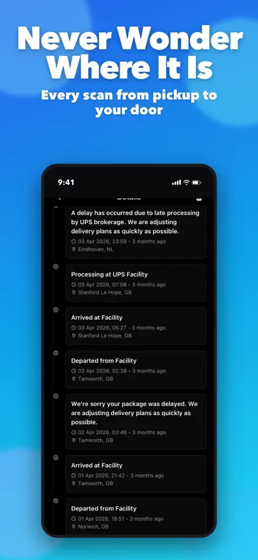Parcel tracker: DPD,Fedex,DHL screenshot 6 of 10