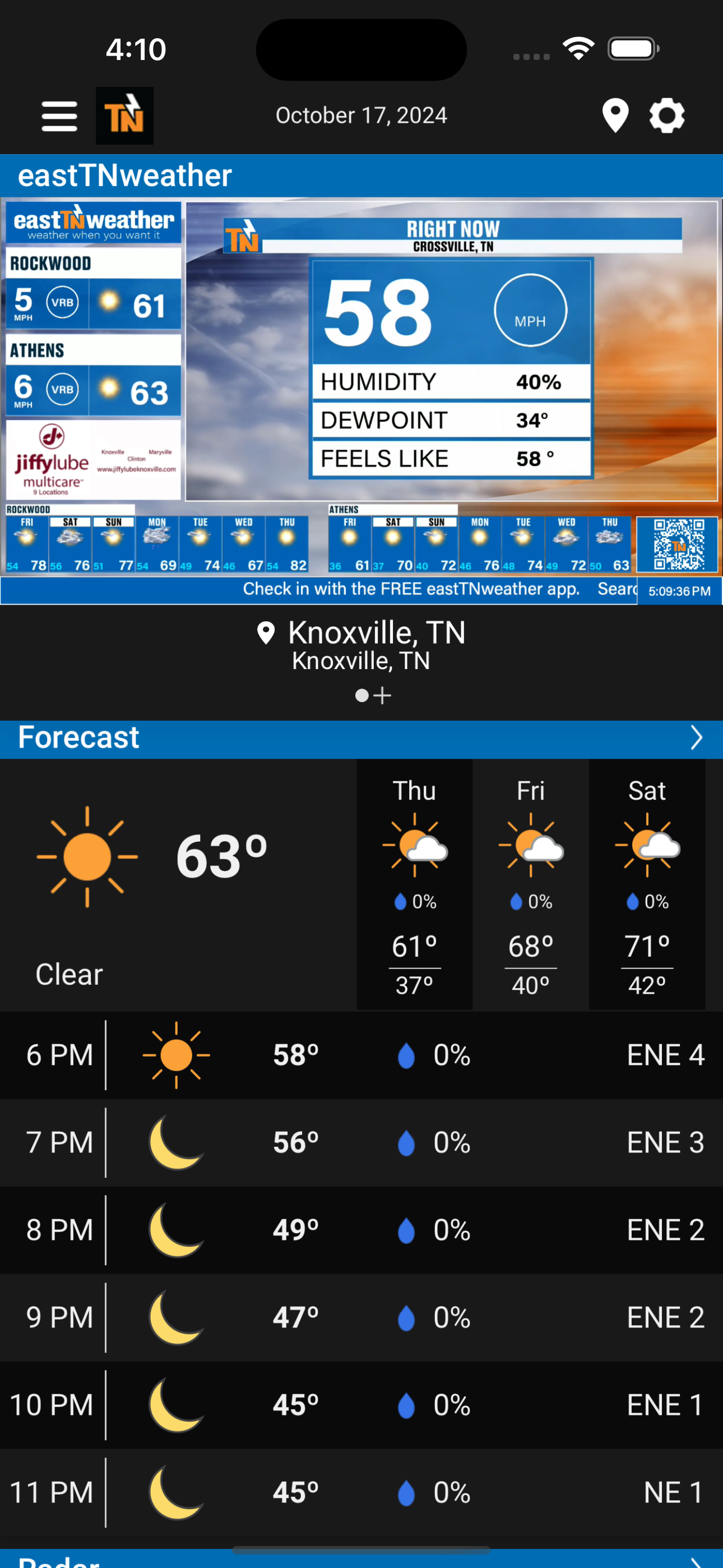 eastTNweather