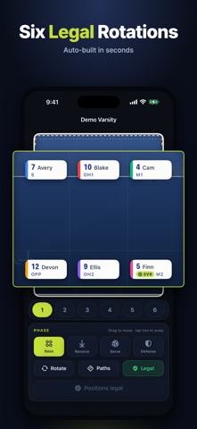 Volleyball Rotations Coach screenshot