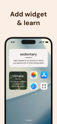 Word of The Day Widget: Voca screenshot