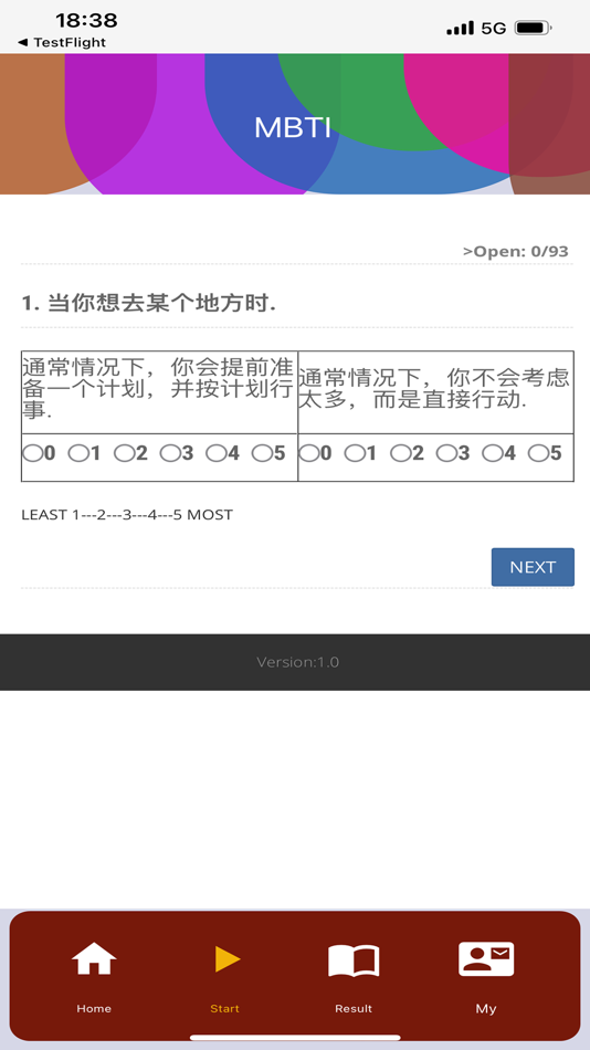 #7. 16Personalities Test (93Q) (iOS) 由: Shanghai Aiwa Information Technology Co., Ltd.