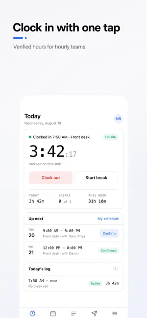 ClockOut Time Clock screenshot 2