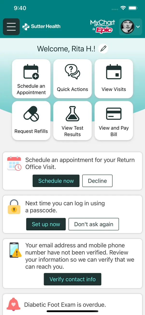 Screenshot #3 pour Sutter Health My Health Online