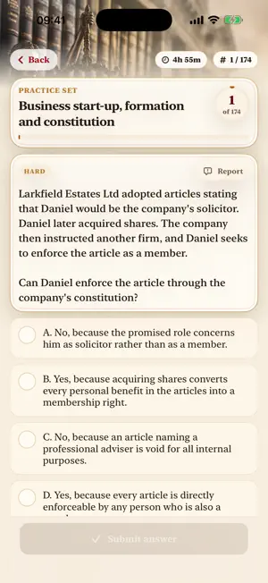 Vivat Lex – SQE1 Practice screenshot 3