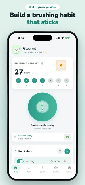 Gleamit: Dental Health Tracker screenshot 1