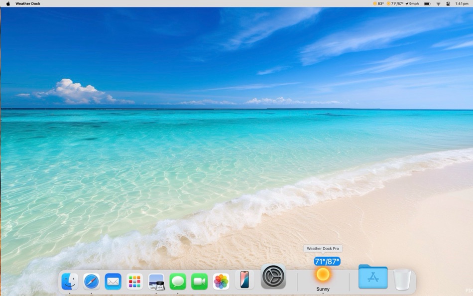 #5. Weather Dock+ Desktop forecast (macOS) 由: Voros Innovation