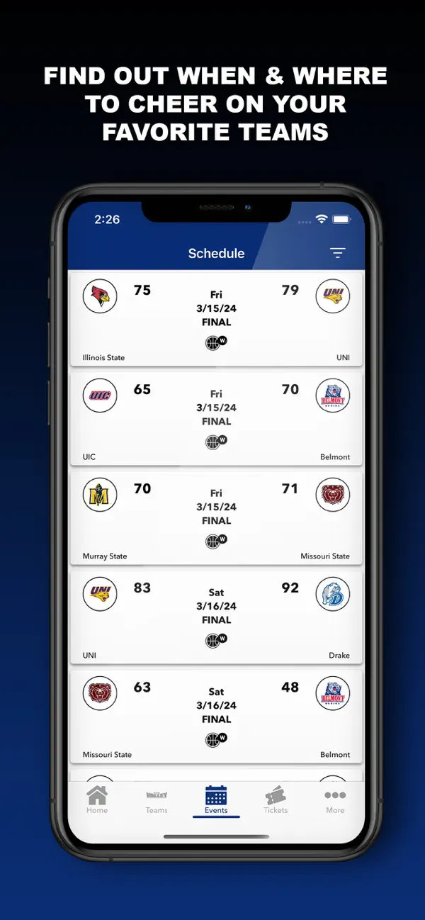 Screenshot #3 pour MVC Women’s Basketball Tourney
