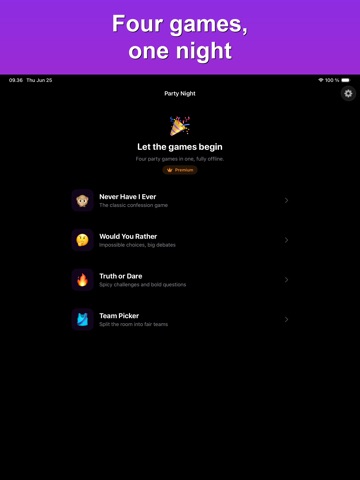Never Have I Ever: Party Night iPad screenshot