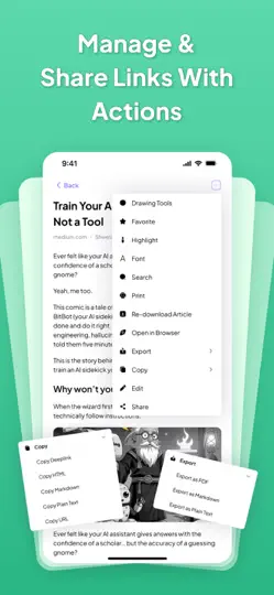 Скриншот ReadLater: GoodLinks Pro на iPhone 1