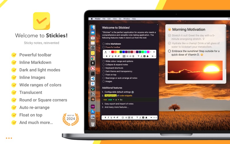 Screenshot #1 pour Stickies - Sticky notes app