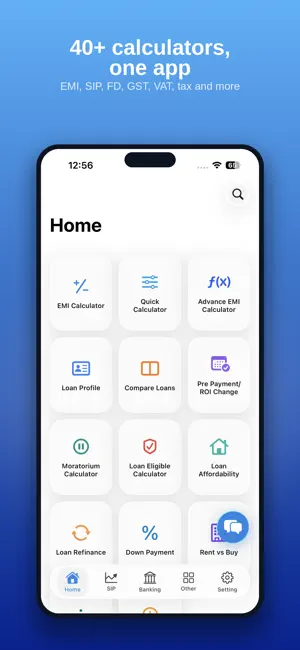 Finora: EMI Loan Calculator screenshot 1