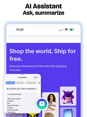 Ghost - Fast Private Browser iPad screenshot