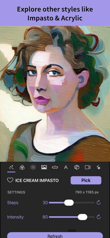 Aquarelle - AI Watercolor iPhone screenshot