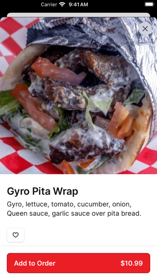 Gyro Queen iPhone screenshot 3 - Food & Drink app