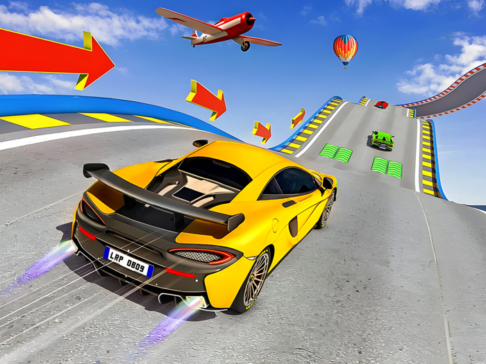 巨型坡道 GT 特技汽车游戏