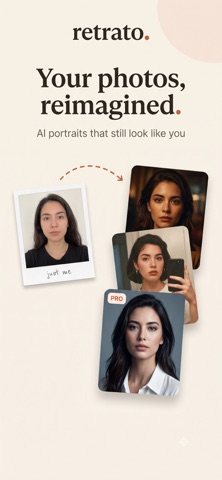 Retrato: AI Photo & Headshots iPhone screenshot