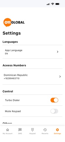 011 Global app screenshot