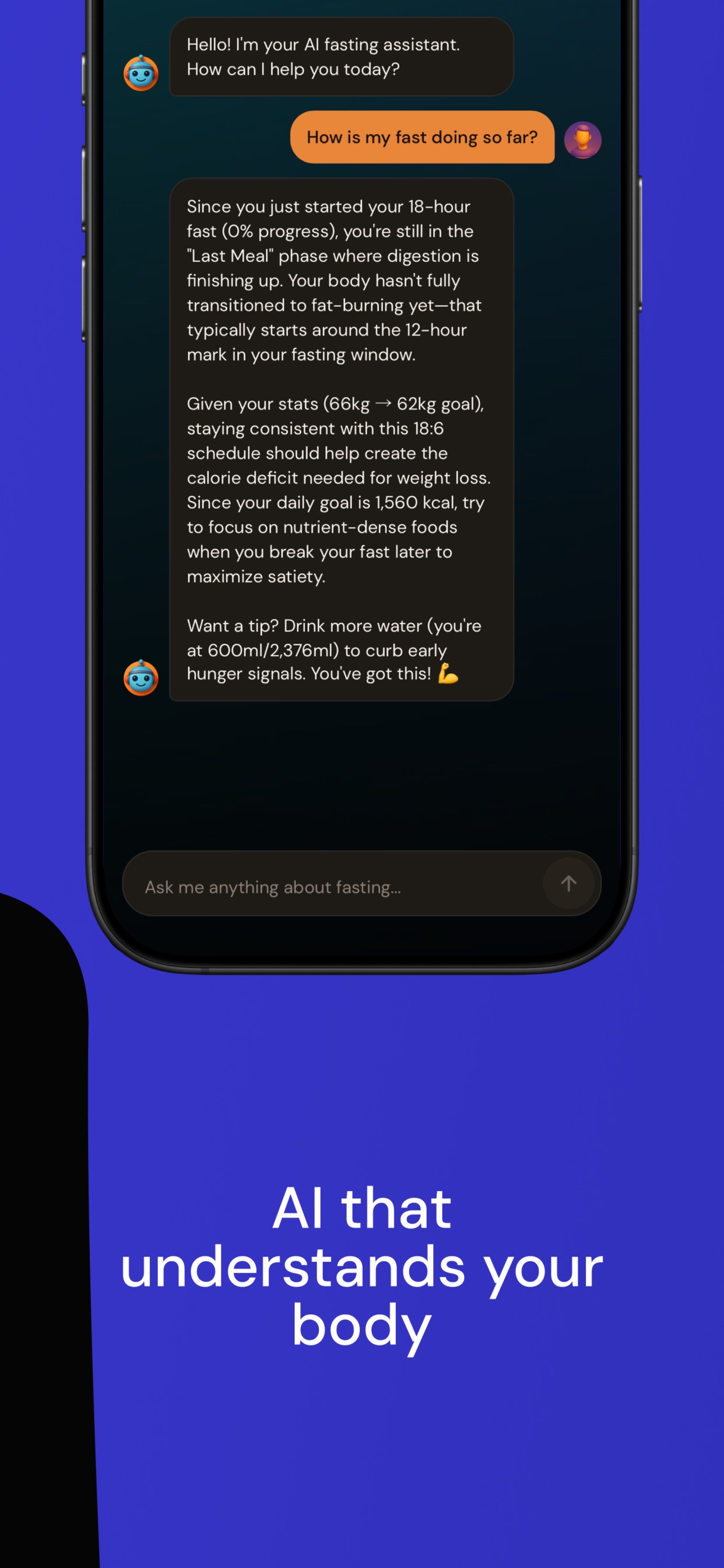 Screenshot 3 of Start Fasting - AI Fasting App