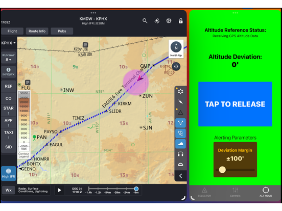 AltitudeAlert iPad screenshot 4 - Navigation app