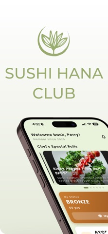 Sushi Hana Club iPhone screenshot