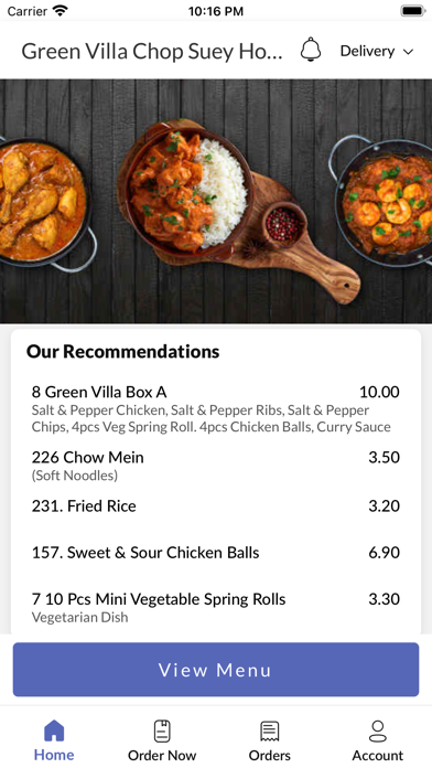 Green Villa Chop Suey House Screenshot