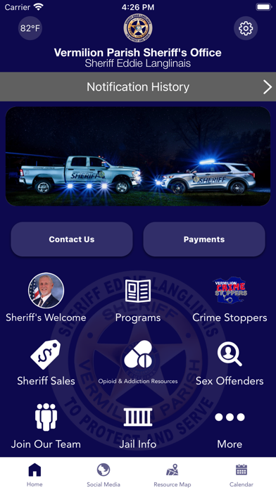 Screenshot 1 of Vermilion Parish Sheriff LA App