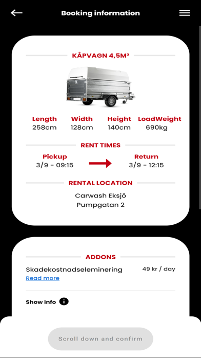 Brenderup Rental Screenshot