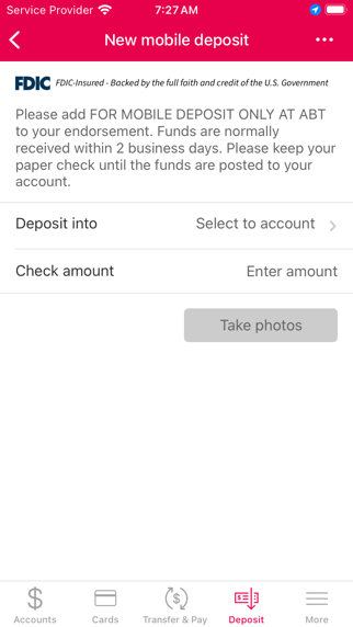 American Bank & Trust Screenshot