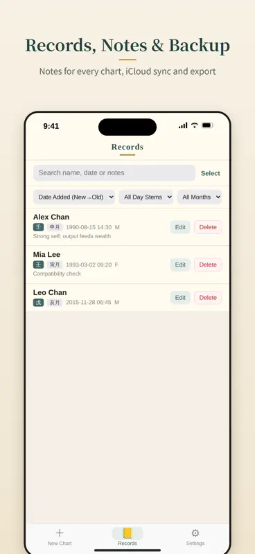 DRAGON BaZi Chart screenshot 7 of 7