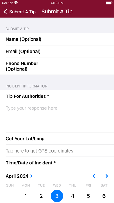 Birmingham Police Department Screenshot