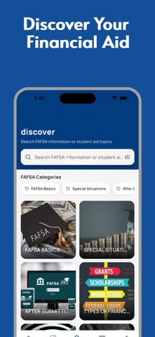 FAFSA Student Aid & Grants iPhone screenshot