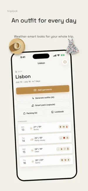 Triplook: Travel Outfits screenshot 2
