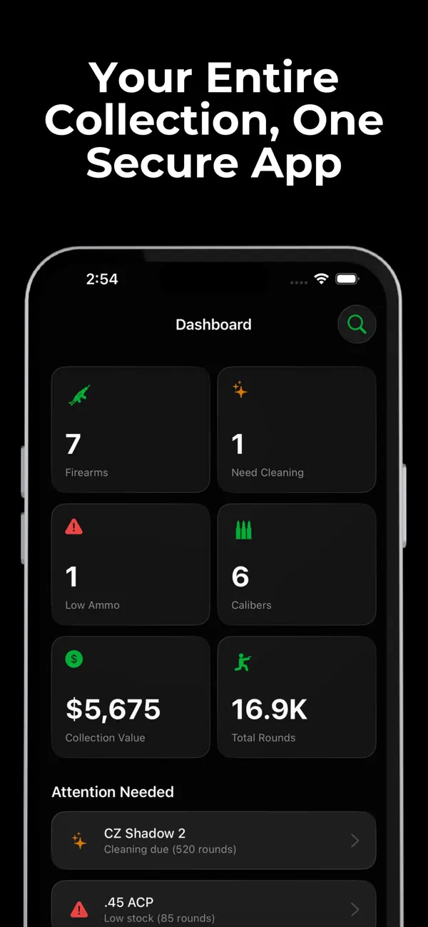 Screenshot #1 pour GunSafe App