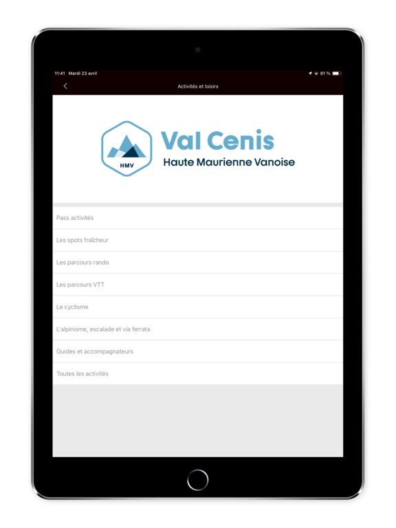 Val Cenis iPad screenshot 4 - Sports app