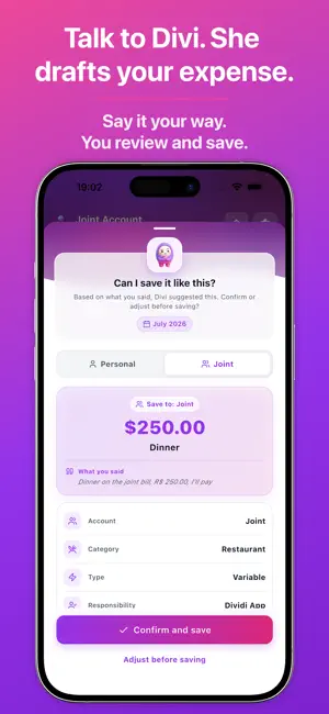 dividi: Shared Expenses screenshot 3
