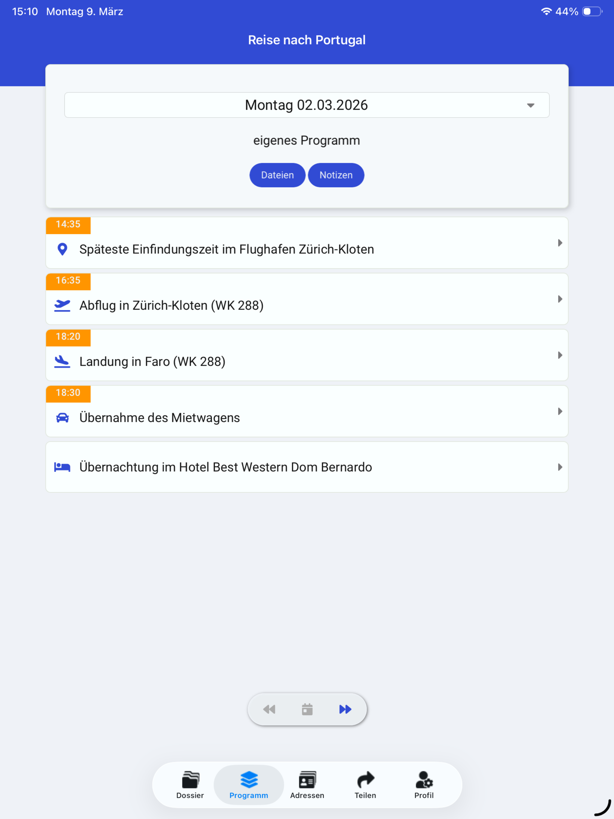 ABS Travel App screenshot 3