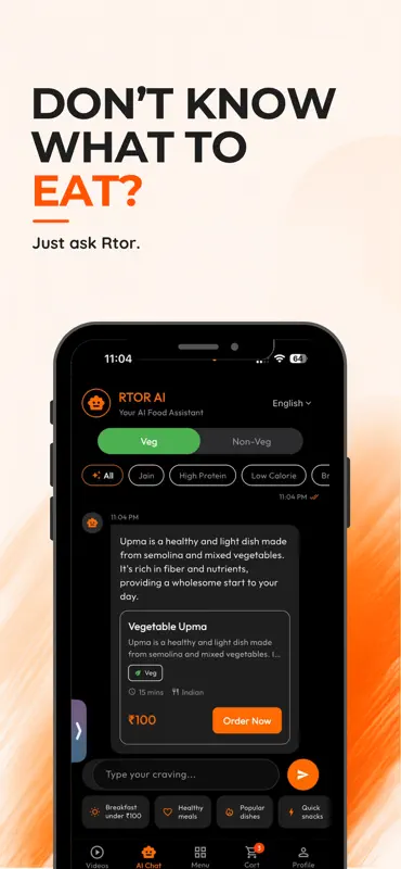 RTOR: Food Delivery from Reels screenshot 3 of 5