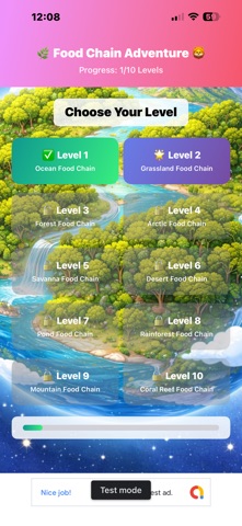 Food Chain Adventure iPhone screenshot