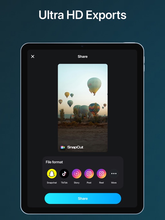SnapCut: AI Video Editor Maker iPad screenshot 8 - Photo & Video app