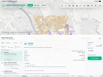 Meridian GIS iPad screenshot