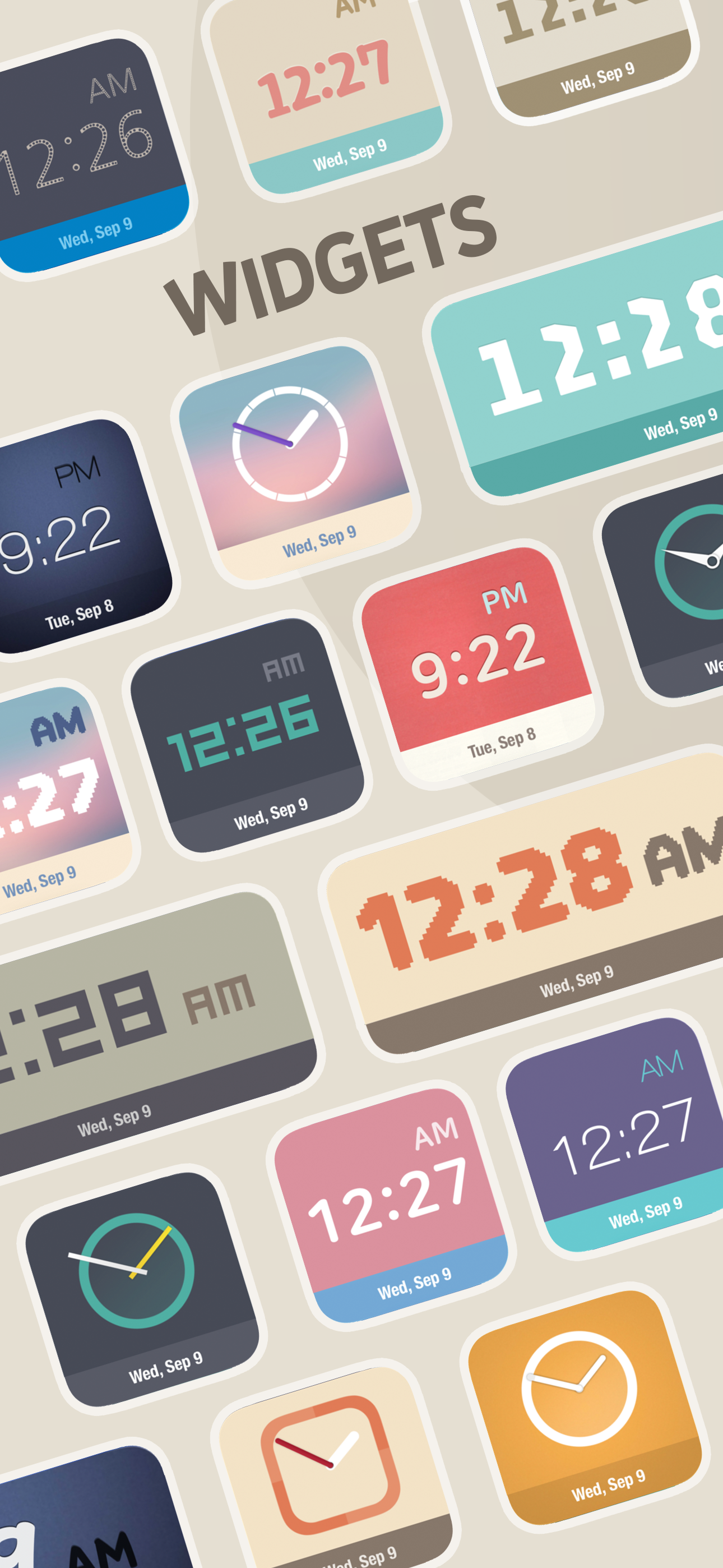 Red Clock - Weather & Alarm