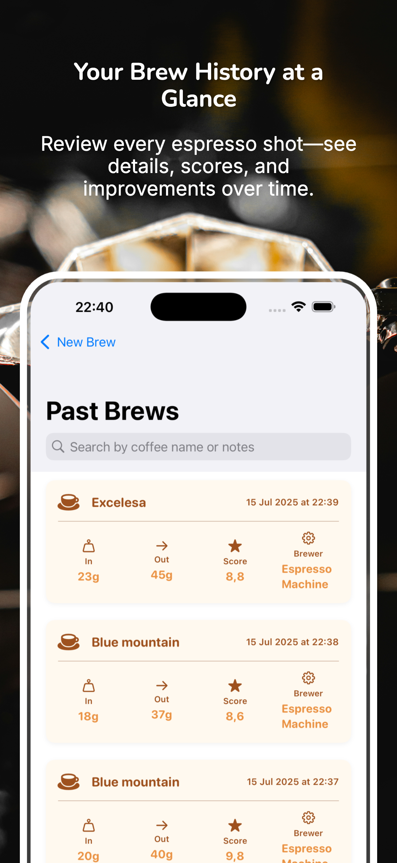 Espresso Tuner: Coffee Timer screenshot 2