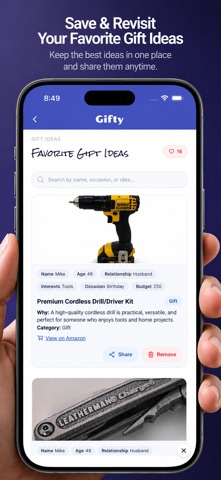 Gifty: AI Gift Finder iPhone screenshot