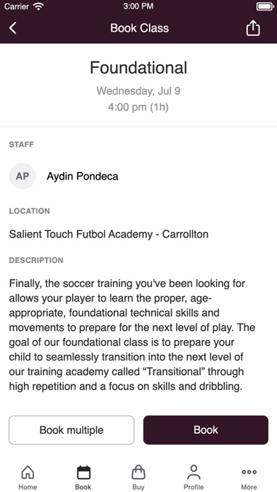 Salient Touch Futbol Academy Screenshot